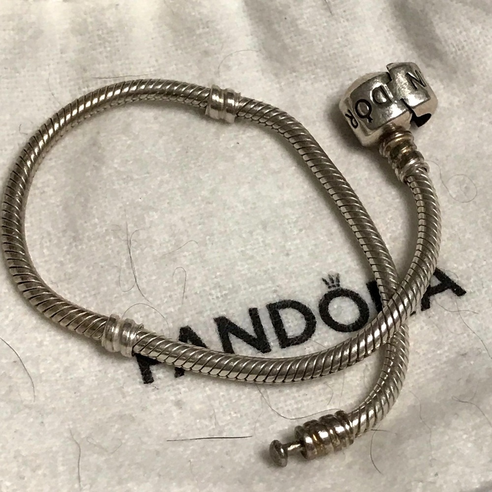 Classic Pandora Bracelet 7.75 inches long